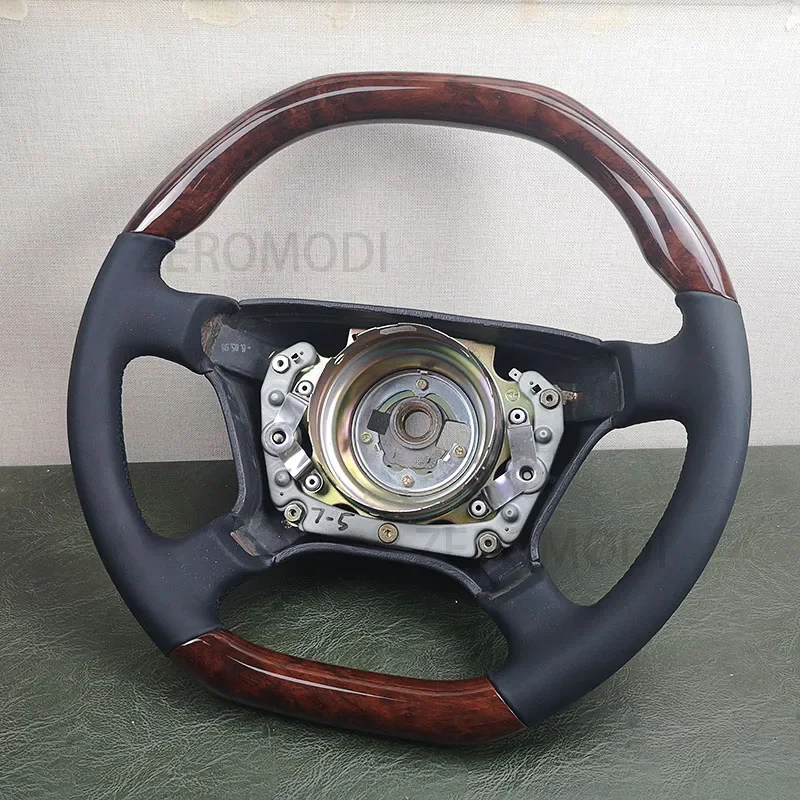 Für Mercedes-Benz R129 R170 W124 W140 W202 W208 W210 Holzlenkrad