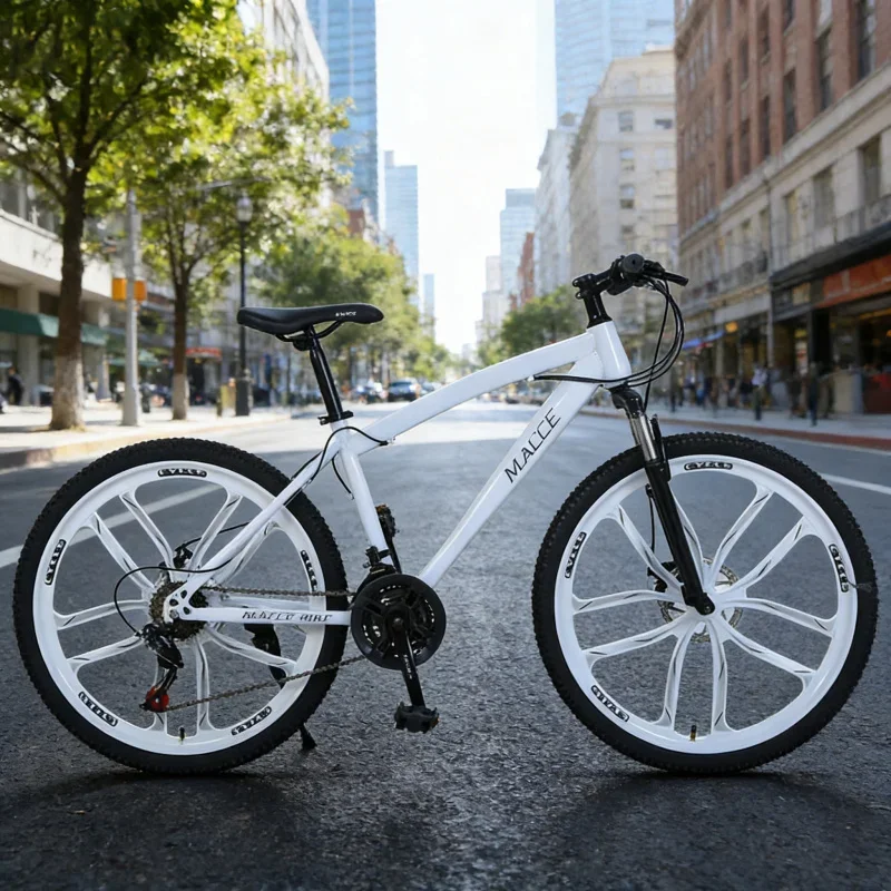 Wit Tien 24-inch Mountainbike met Tien Mes Wiel Outdoor Off-road Variabele Snelheid Een stuk Dropshipping Student Fiets