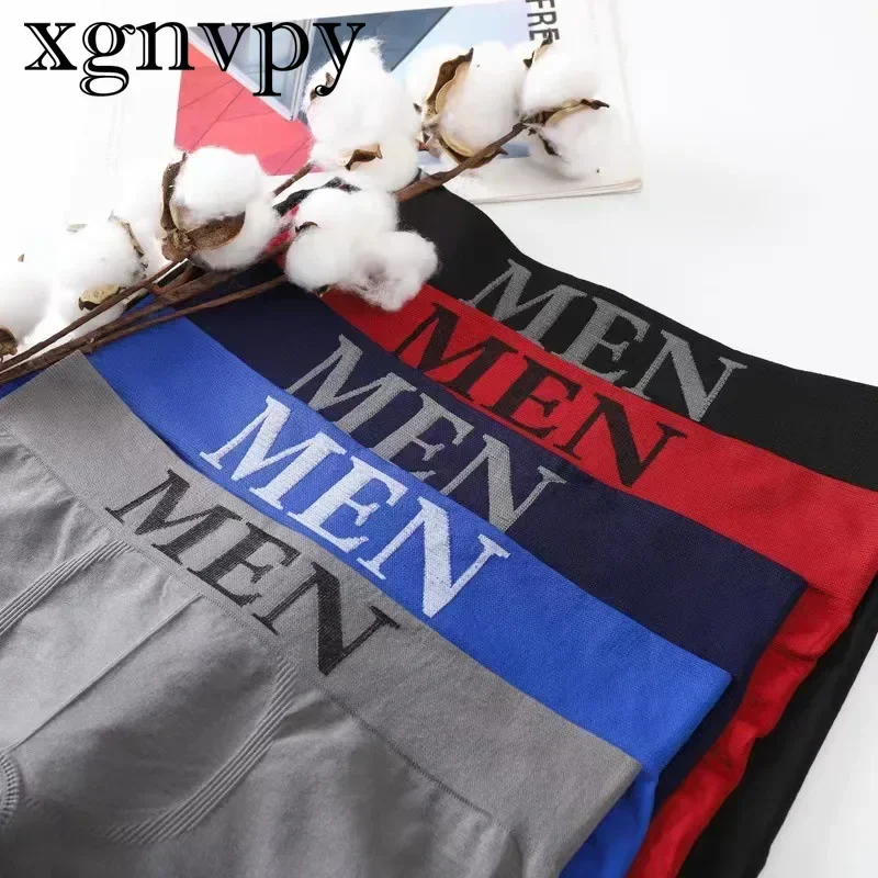 xgnvpy Men\'s Panties Letter Printing Underwear Boxershorts Men Soft Boxer Shorts 2022 Breathable Male Elastic Underpants