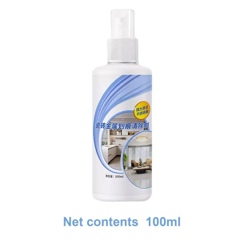 Polished Tile Scratch Remover 100ml Glaze Cleaning Agent Aluminum Alloy Stain Metal Scratch Removal Agent For Vitrified Tiles