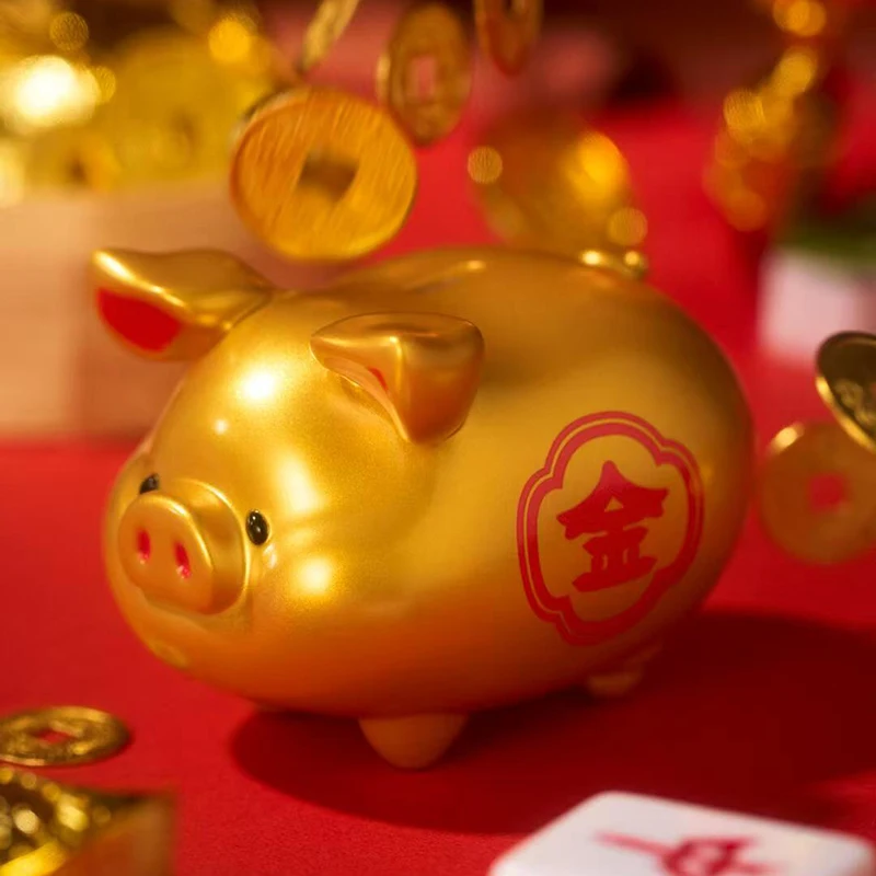 LuLu The Piggy Lucky Fortune Piggy Series صندوق أعمى محظوظ الشكل حلية رسم الكثير اللعب خنزير نموذج لطيف فتاة هدية تحصيل