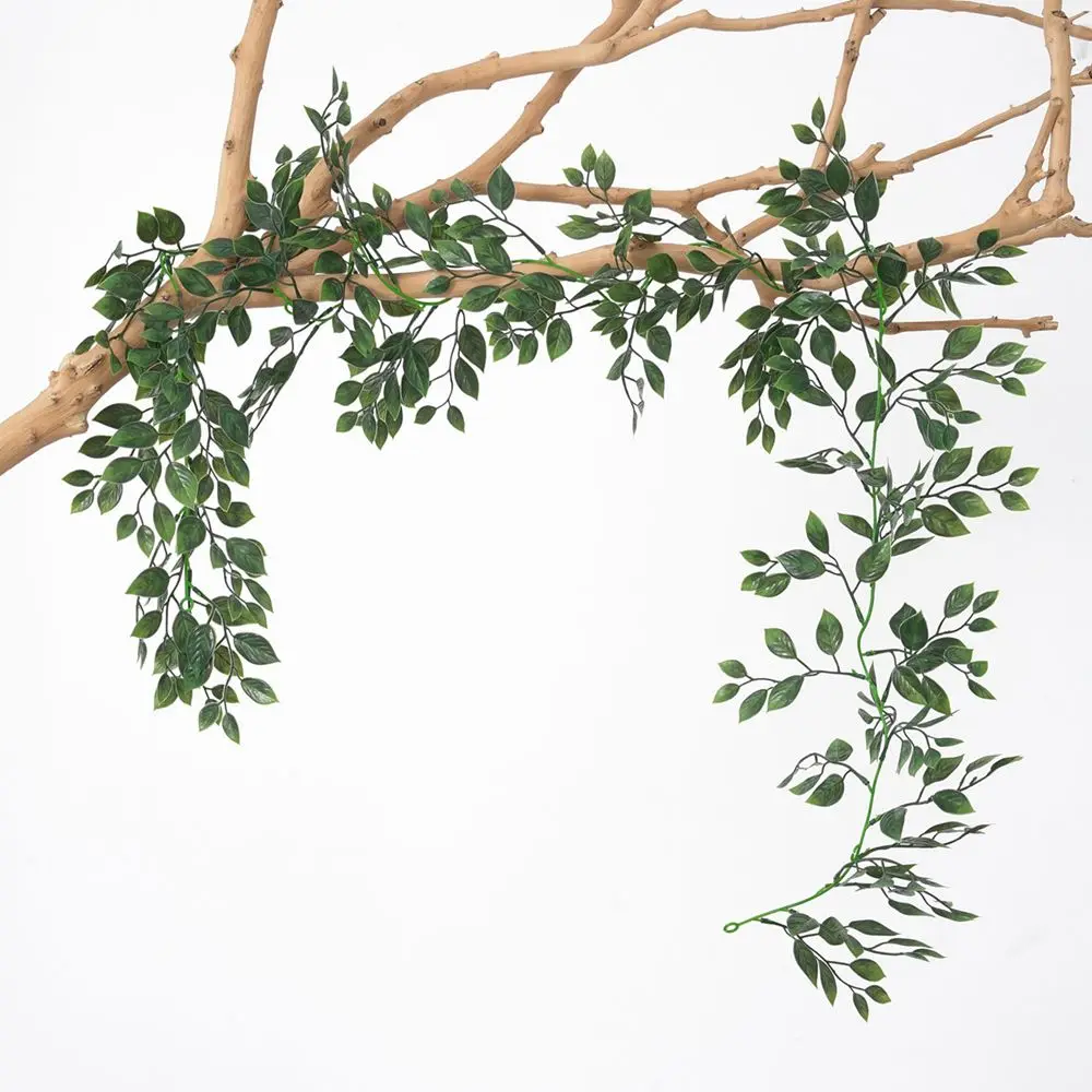 1PC Grün Laub Rebe Künstliche Pflanzen Wand Hängen Reben Weihnachten Baum Materialien Hochzeit Hause Outdoor Bogen DIY Dekoration