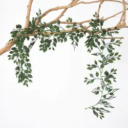 1PC Green Foliage Vine Artificial Plants Wall Hanging Vines Christmas Tree Materials Wedding Home Outdoor Arch DIY Decoration