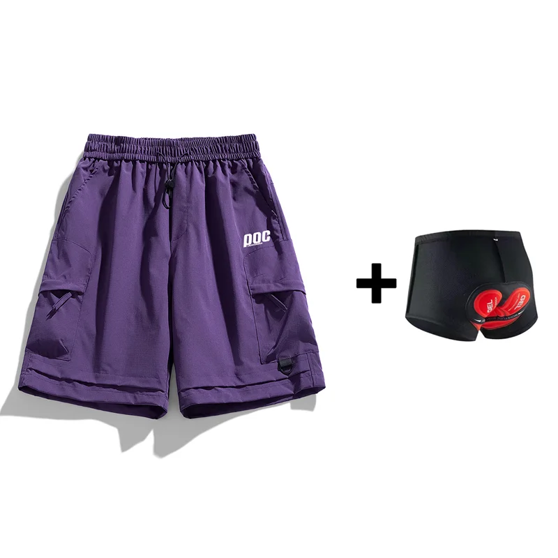 

LairschDan POC Cycling Shorts Mountain Bike Enduro Short Pants Quick-Dry Bicycle Motocross Short Trousers Pantalones MTB Hombre