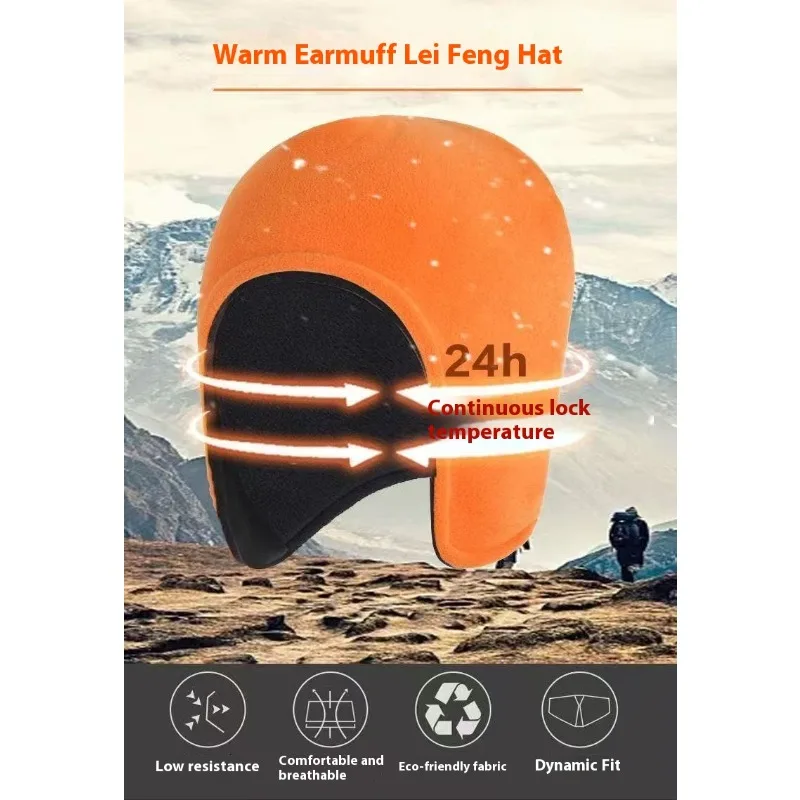 Gorro térmico de invierno para personas mayores, mujeres y hombres, protección para los oídos, gorro para dormir Extra cálido, ciclismo al aire libre, forro polar a prueba de viento, cómodo