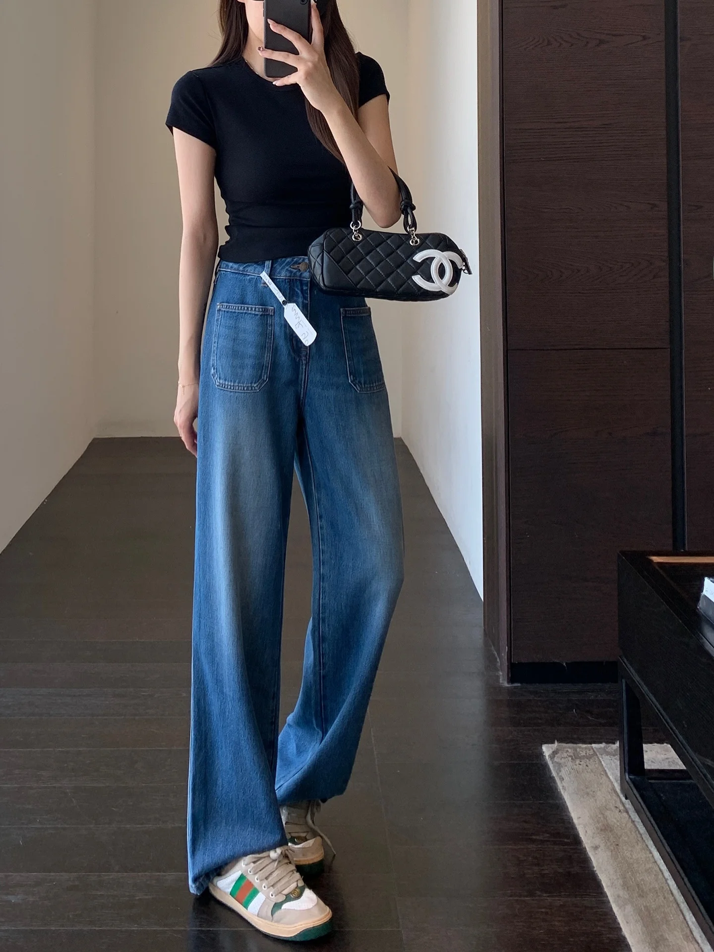 

High Waist Wide Leg Loose Fit High Quality Slimming Denim Jeans for Women Spring Summer New Arrival Casual Comfortable Breath...