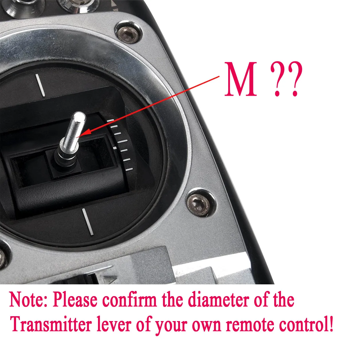 Throttle Stick Upgrade Extend M3 Stick Ends Heads for Futaba DX6i DX8 Spektrum RadioLink Transmitter