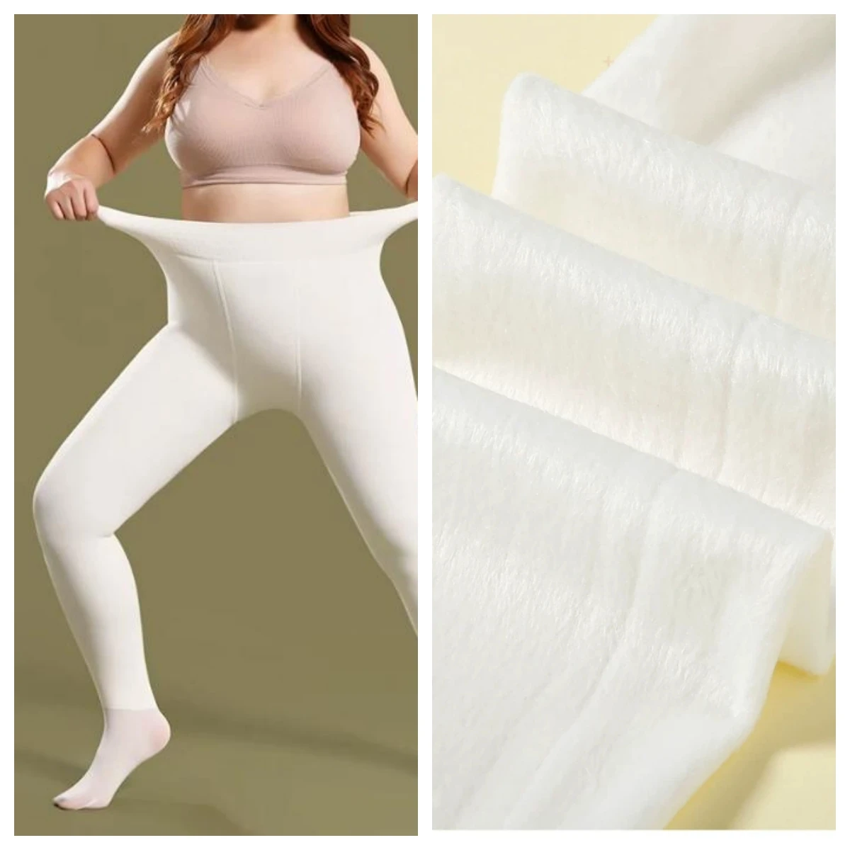 50-80KG High Quality Luxury Women Plus Size Pantyhose Winter Velvet Thickened Girl Special Practice Dancing Black Red Skin White