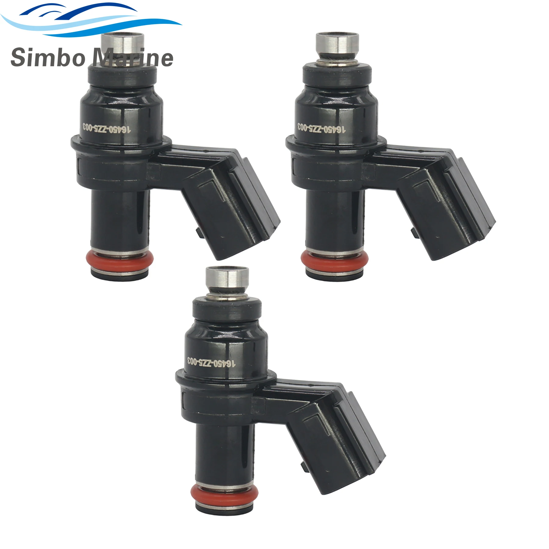 3 Sets 16450-ZZ5-003 Fuel Injector Fit for Honda Outboard Motor 4 Stroke 40 50 HP BF50D BF40D Replace 16450ZZ5003