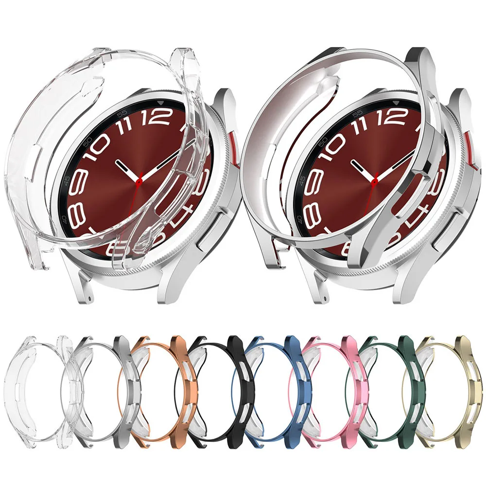 BEHUA-Oco TPU Shell Case para Samsung Galaxy Watch 6 Clássico, Durável Casos Protetor De Tela, Alta Qualidade Capa, 43mm, 47mm