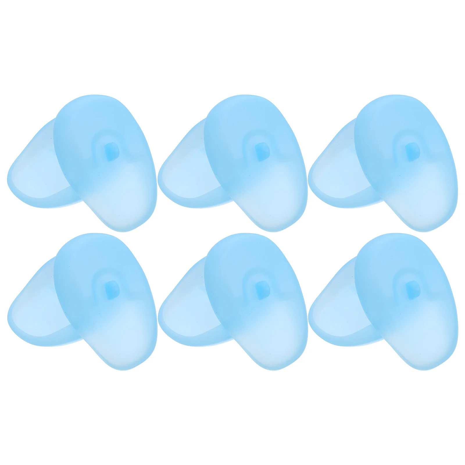 

6Pairs Hair Dye Ear Protectors Waterproof Silicone Earmuffs Hair Coloring Ear Covers Caps for Salon Home Bathing