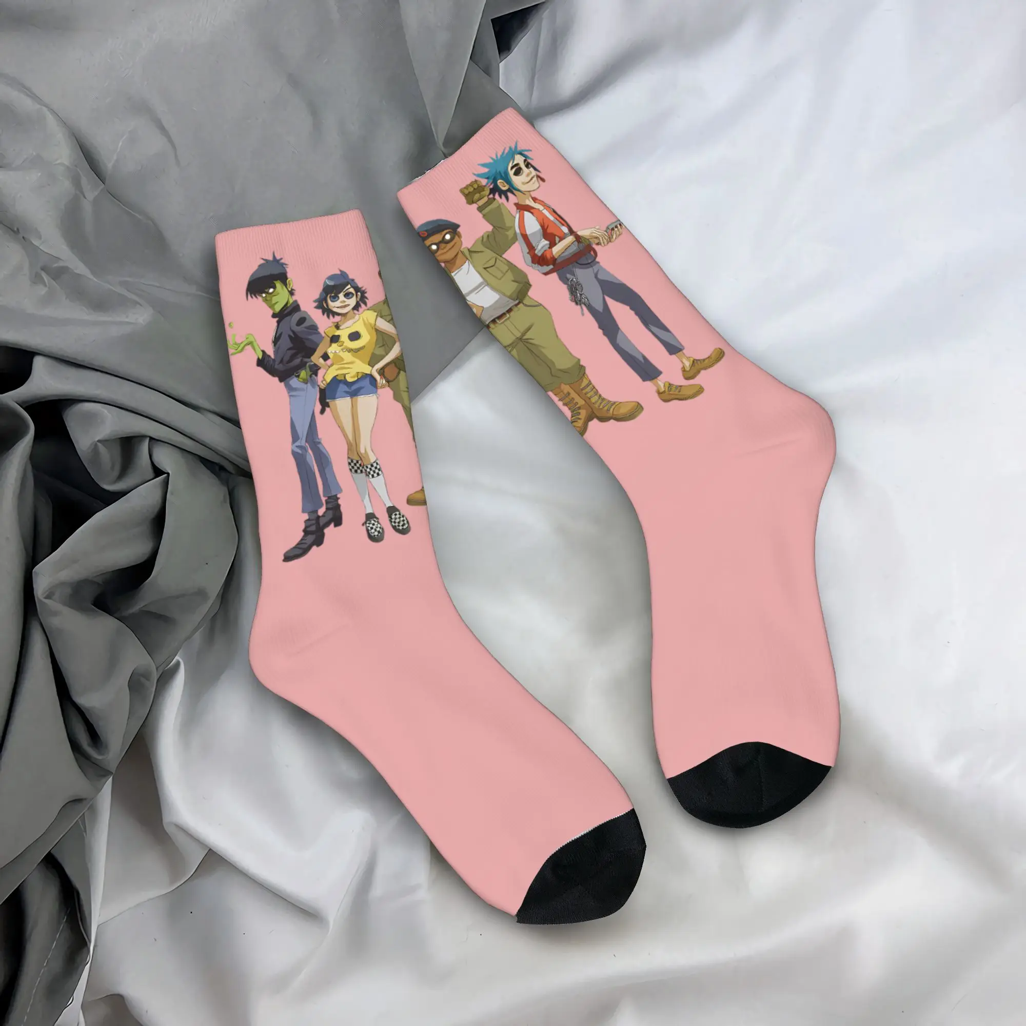 

Носки Gorillaz, чулки с графическим рисунком, мужские носки против пота, высококачественные осенние забавные спортивные носки на открытом воздухе