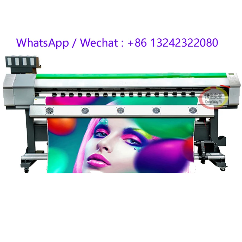 10 6 Feet Eco Solvent Printer XP600 DX5 Large Format Flex Banner Vinyl Printing Machine