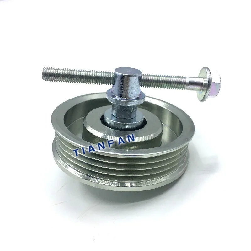 

for Doosan Daewoo DH150 220 215 225 258 300-5/7/9 Air Conditioner Belt Tensioner Tightening Wheel 4PK Excavator