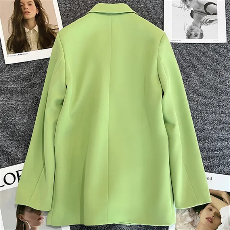 Candy green fried street small suit jacket women, spring and autumn new Korean version of Internet celebrity temperaent casual
