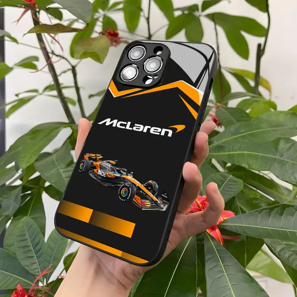 SuperCar M-McLarenS Phone Case for Iphone 17 Air 16 15 14 12 11 13 Pro Max Mini X Xr Xs Puls Black Glass Cover