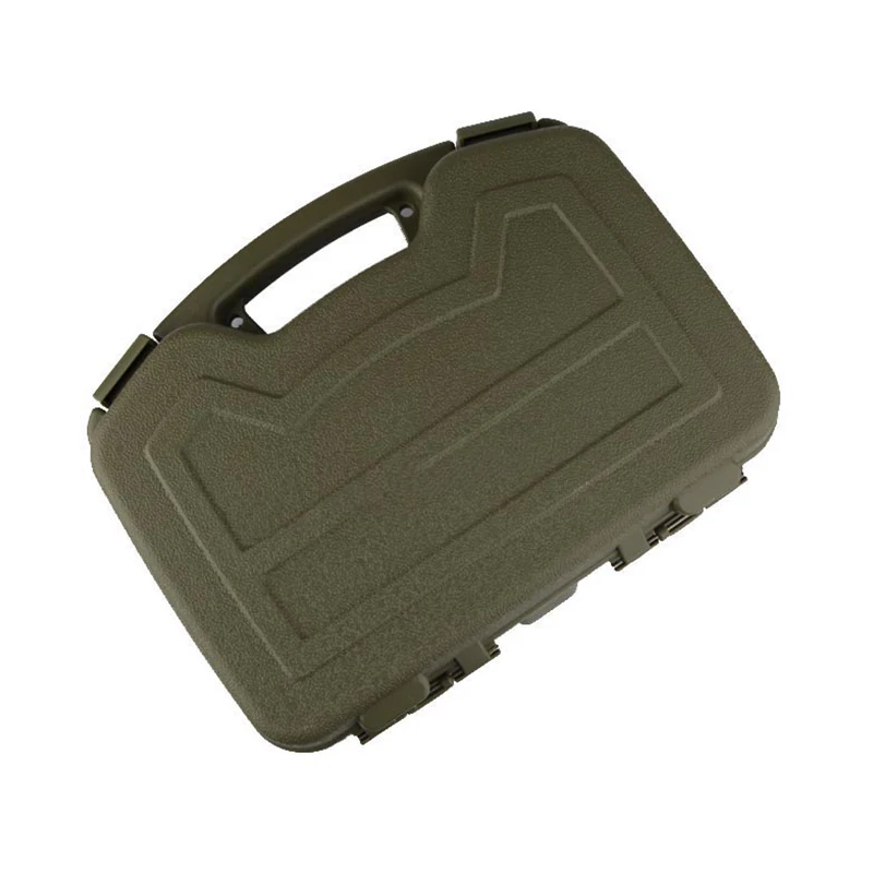 Tactical Pistol Hand Gun Case Shooting Carrying Portable Box Bags Hiking Combat Hunting OD Nylon