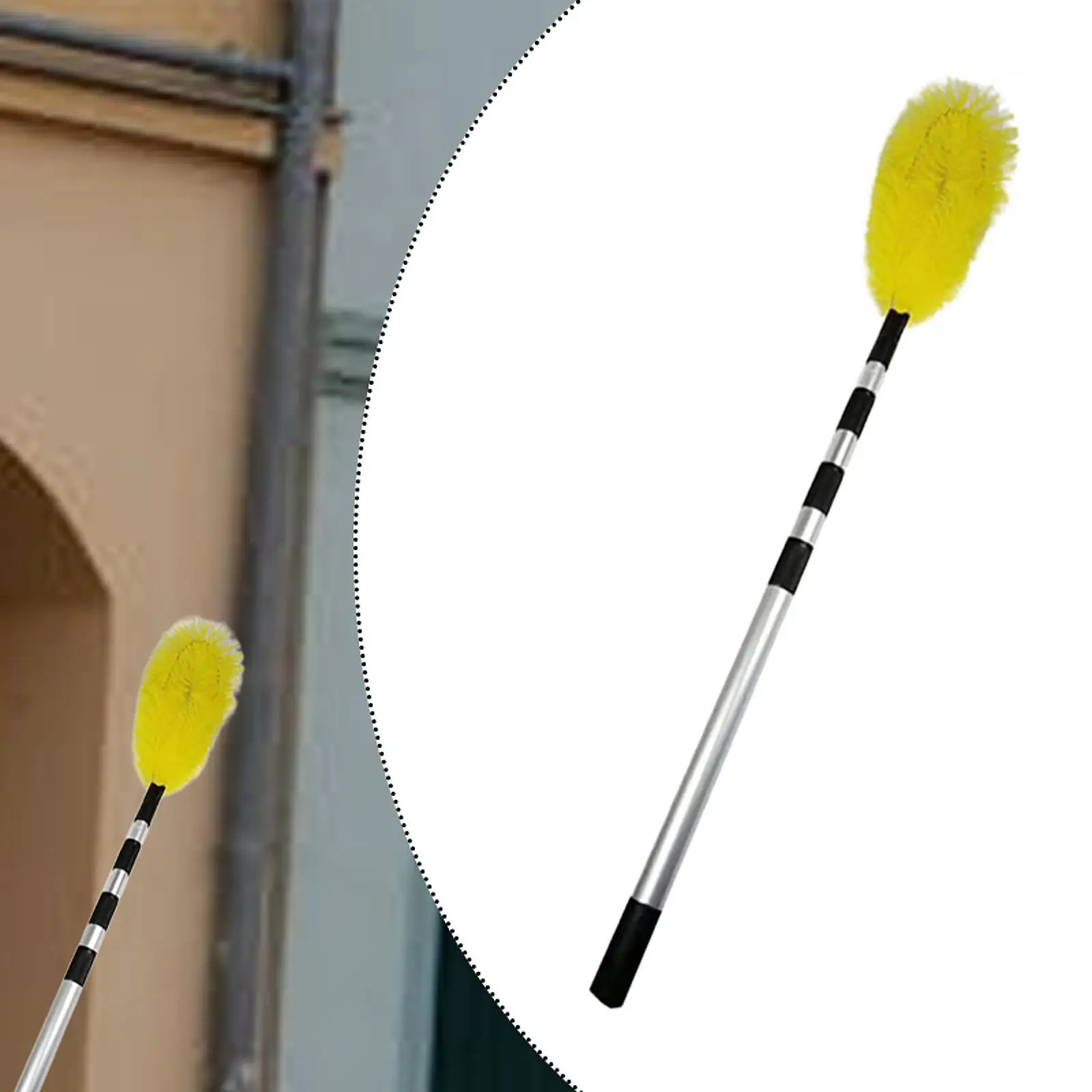 Gutter Guard Cleaning Brush Versatile Adjustable Length with Telescopic Pole