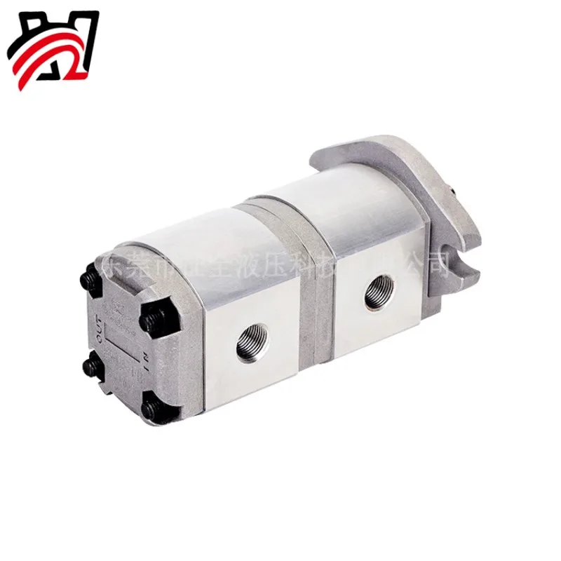 Hydraulic gear pump cast aluminum material corrosion resistant Zhengquan HGP-11A double pump pump body collocation