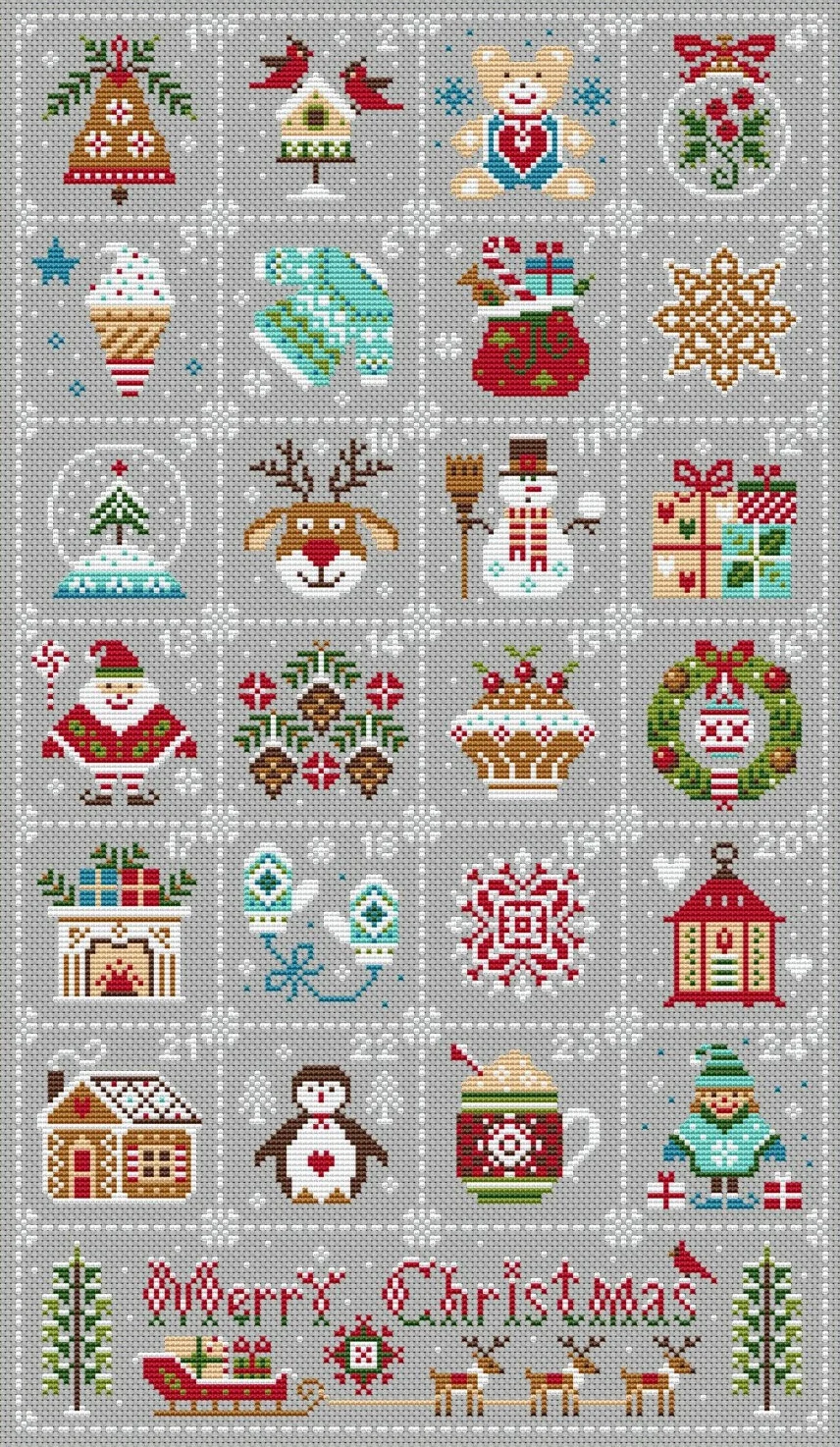 

Качественные красивые наборы для вышивки счетным крестом, вышитые украшения для дома, рождественский адвент-календарь 38-58