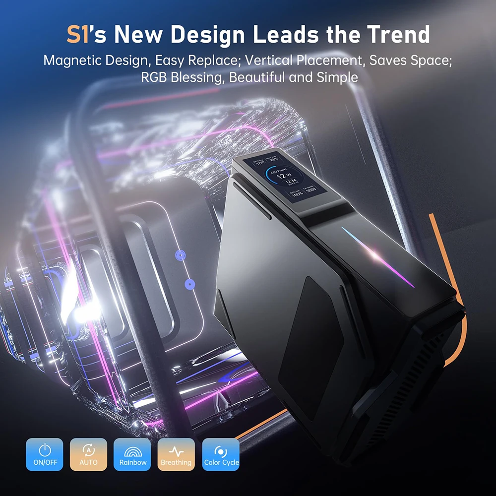 ACEMAGIC S1 Mini PC Windows 11 Pro Intel 12th Alder Lake N97 DDR4 16GB 512GB WIFI5 Bluetooth 4.2 VGA Mini Computer