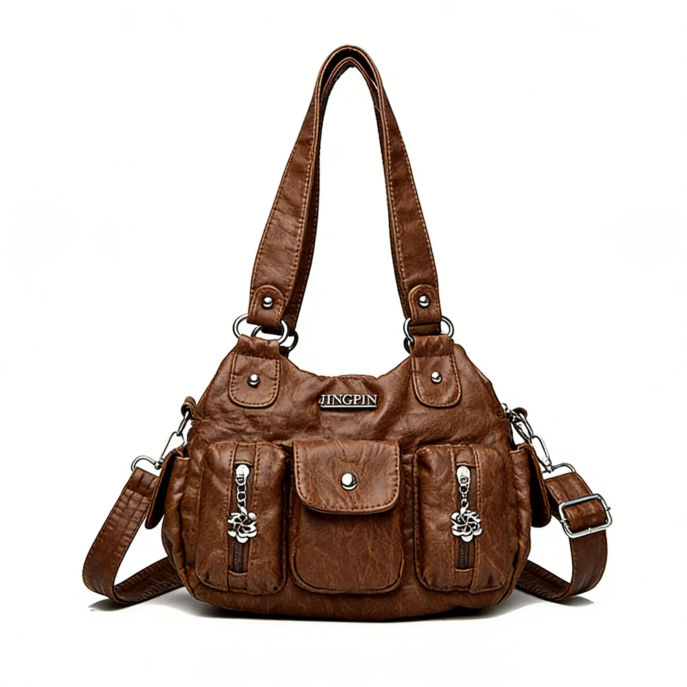 

Винтажная оригинальная брендовая женская сумка для покупок, роскошная дизайнерская сумка в стиле ретро, мягкая искусственная кожа, новый кошелек на плечо