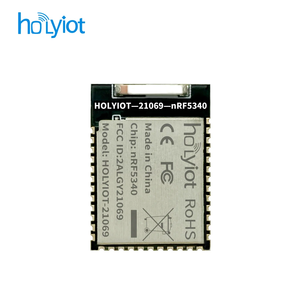 HOLYIOT nRF5340 2.4 GHz transceiver Bluetooth 5.0 ultra-low power consumption module FCC CE certificated  BLE Automation Modules