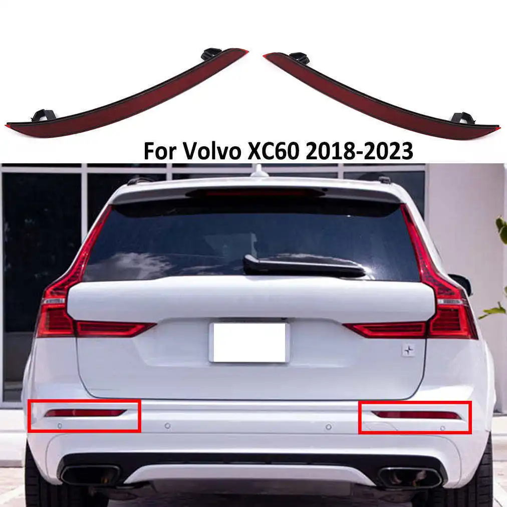 

1Pair Rear Bumper Fog Light Lamp Reflector For Volvo XC60 2018-2023 31656677 31656678