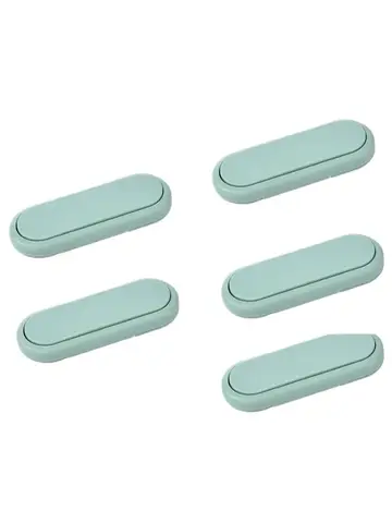 สลักประตูตู้ป้องกัน 5 ชิ้นเด็กลิ้นชักความปลอดภัยเด็ก Anti Pinch มือที่มองไม่เห็นล็อคตรงข้ามประตูตู้เสื้อผ้าล็อค