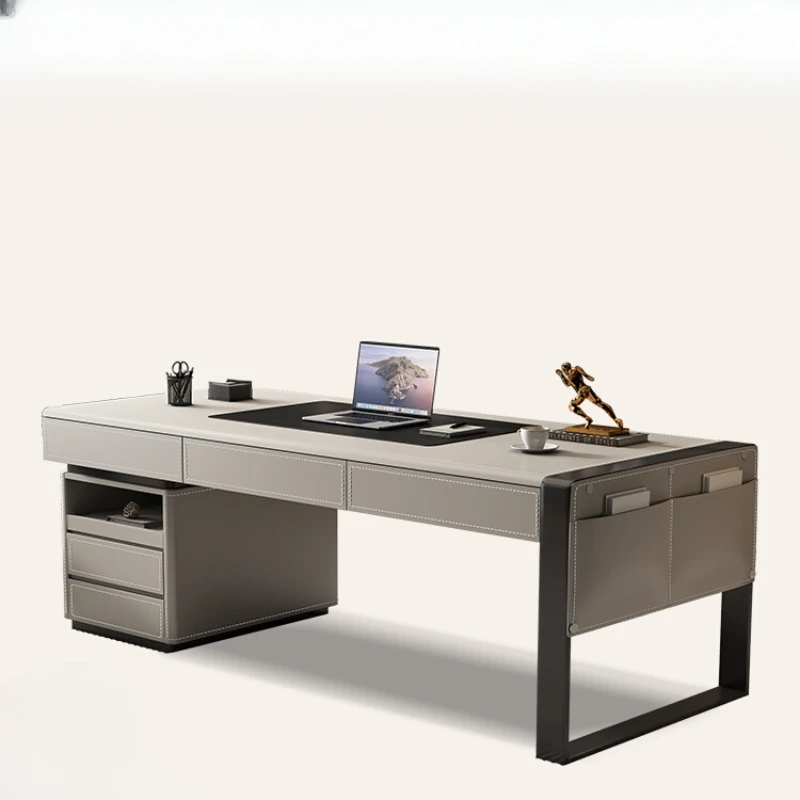 

Modern minimalist study home desk Italian minimalist bedroom desktop computer desk