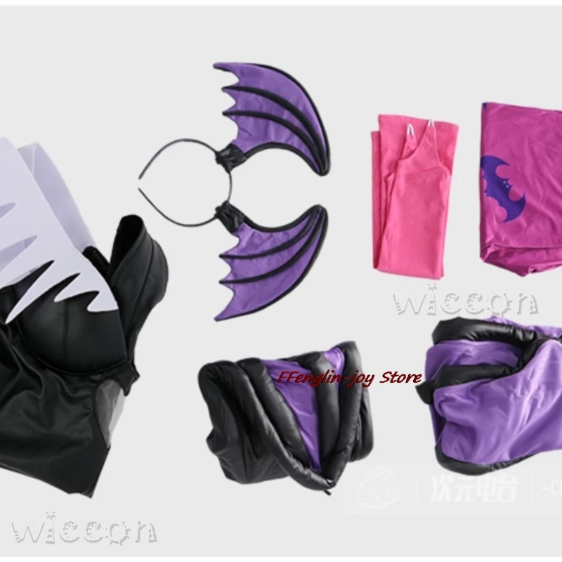 Disfraz Halloween AMiccos Game Tumes Women's Game Heart Hollow Top Morrigan أزياء تنكرية Mujer niña