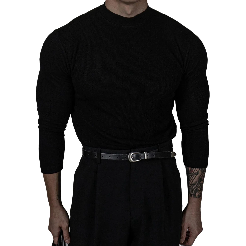 Casual Outings Black Fitness Sports Tops Fitness Sports Tops Ribbed T-Shirt Brand New Condition Elastic Fabric