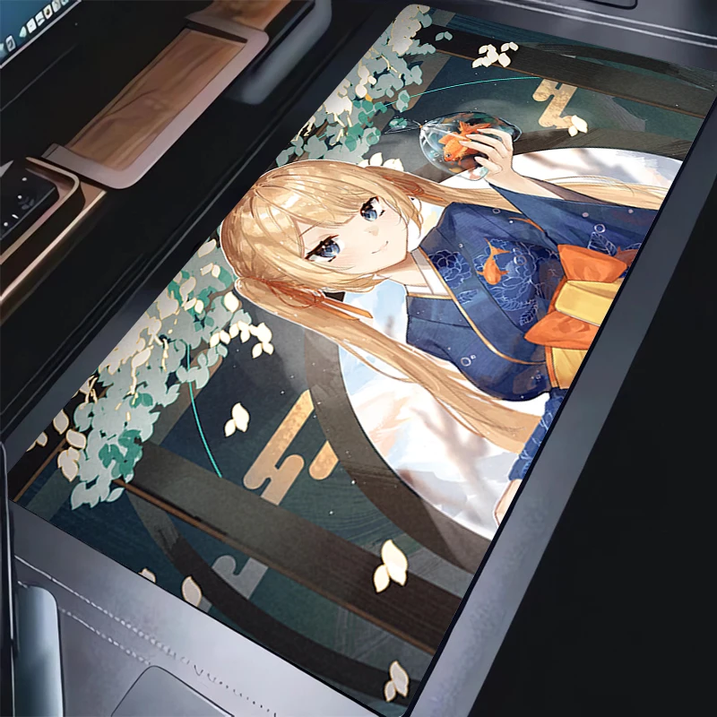 

Gaming Mousepad Hololive Watson Amelia Anime Mouse Mat Office Gamer Computer Mouse Pad HD Print Big Desk Mat PC carpet Mousepad