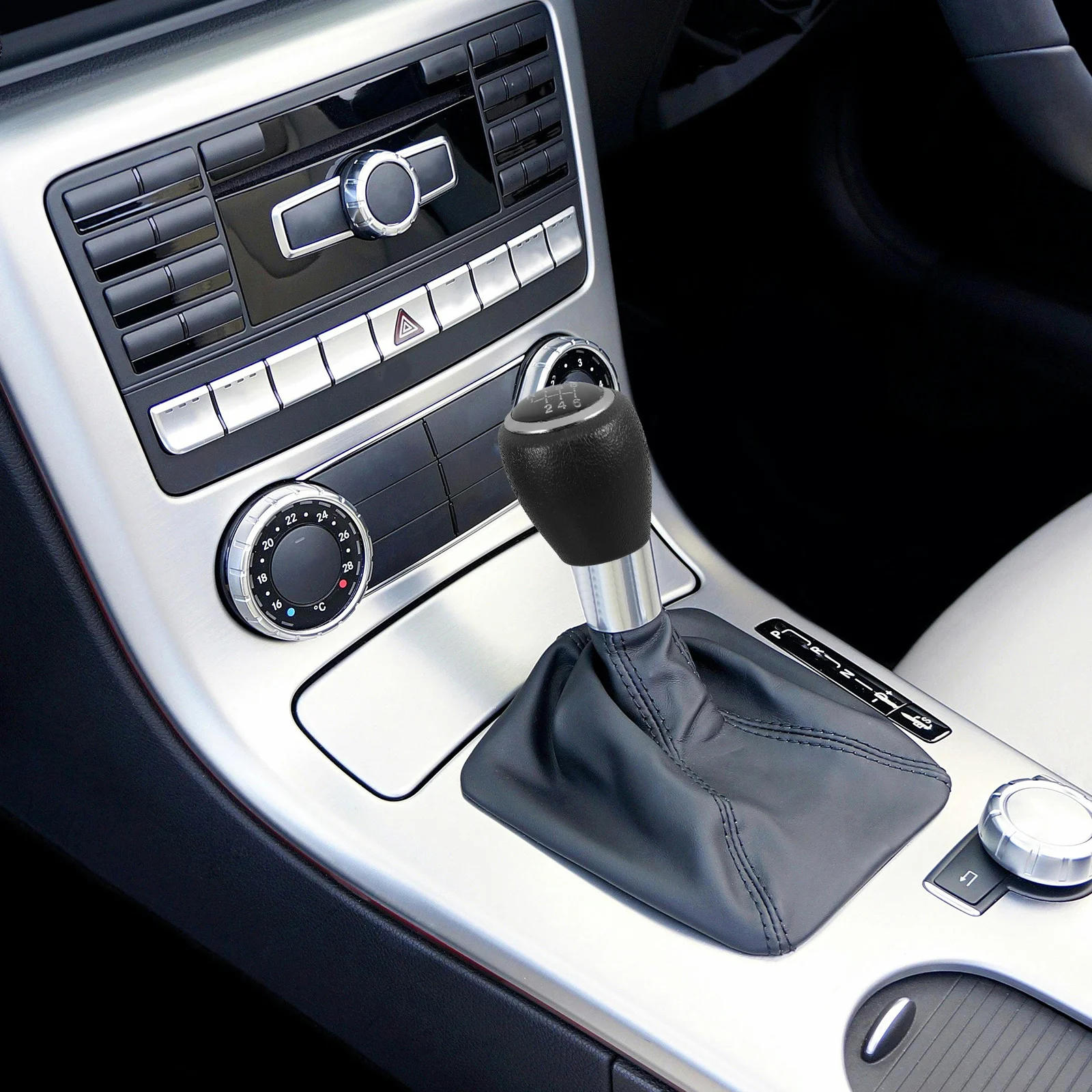 

Car Gear Head Shift Lever Knob Simulator Automotive Manual Shifting Abs Replacement