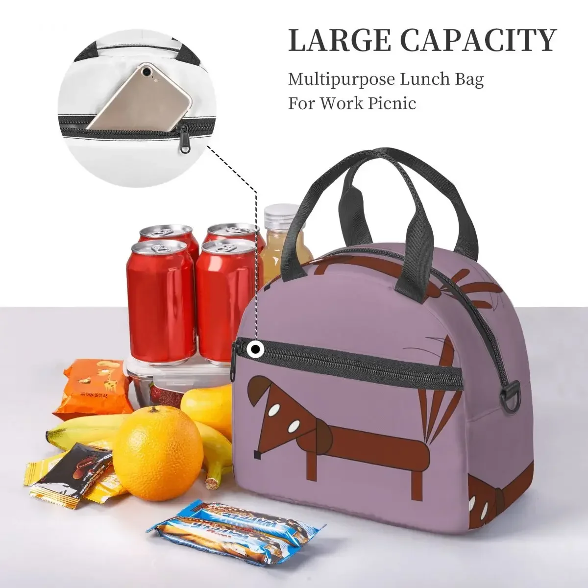 

Lunch Bags Insulated Bento Box Resuable Lunch Tote Picnic Bags Cooler Bag for Woman Work