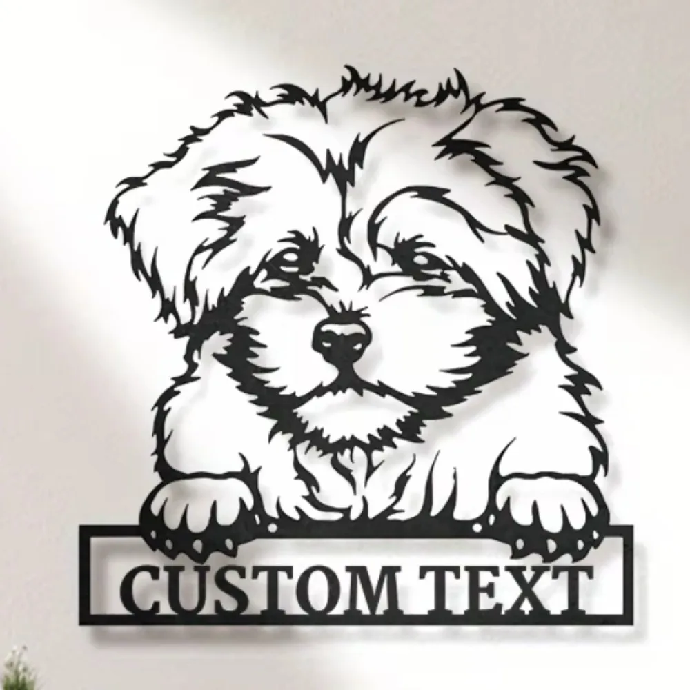 

Unrivaled Tailored Bolonka Zwetna Dog Metal Name Wall Art. Classic Style, Electric - Free, Ideal Gift with Plaque.