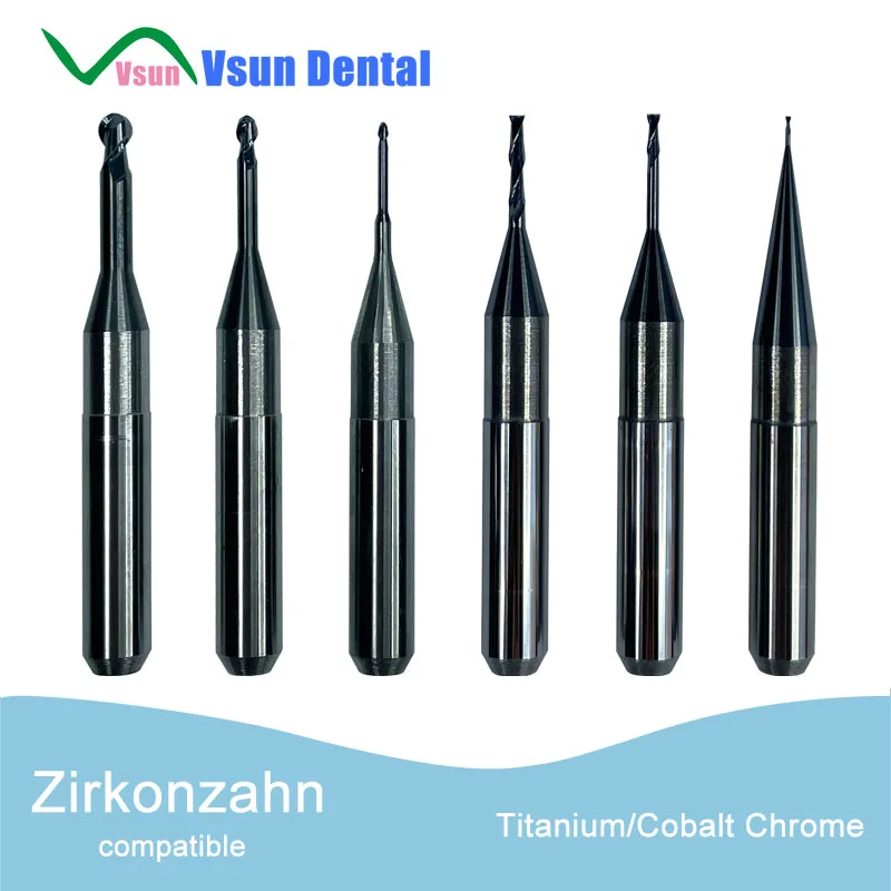 Zirkonzahn M5 Titanium Kobalt Chroom Metaal Tandheelkundig Laboratorium Gereedschap CADCAM Frezen Boren Snijders voor Lab Materialen