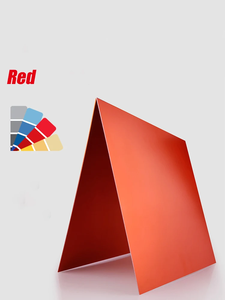 

Red Anodized Aluminum Plate With a Thickness Of 0.5/0.8/1.5/2mm is Suitable For Laser Engraving Parts