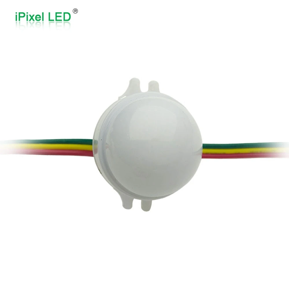 Dream Color 30MM Milky White Cover LED Pixel Light With IC UCS1903 For Amusement Rides