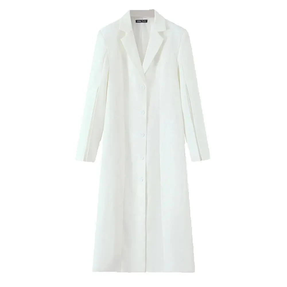 

Women's European and American style long suit collar windbreaker women's autumn slimming jacket