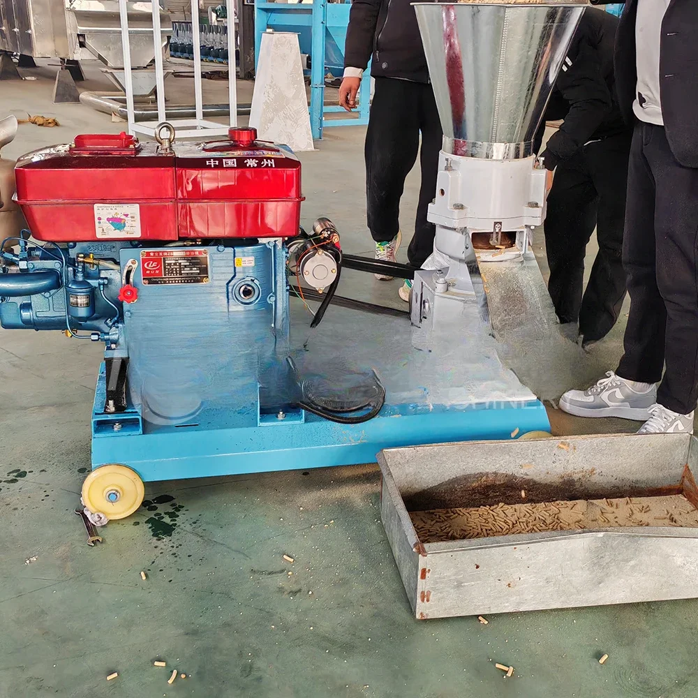 Diesel pellet machine wood pellet mill cattle cow pig chicken poultry feed pellet machinery for sale with cheap price