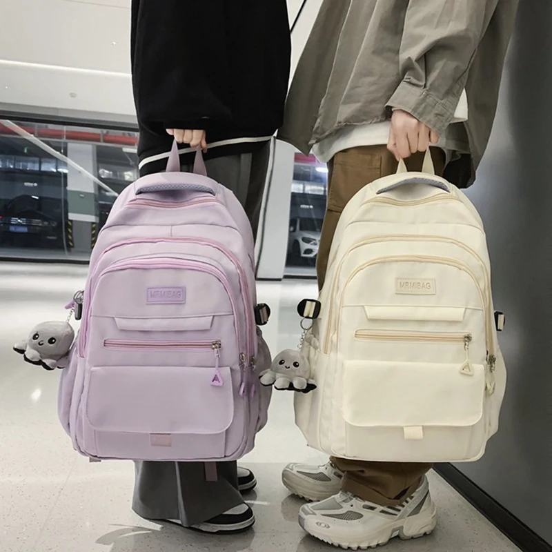 Zaino alla moda di grande capacità Nylon femminile Harajuku zainetto College Book Lady Travel Kawaii Fashion Girl Bag uomo studente nuovo