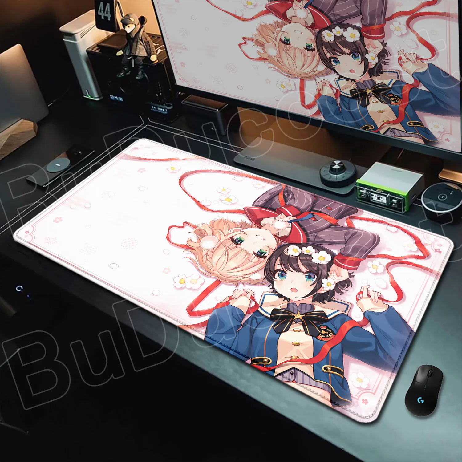 Popular songs Shukusei Loli Kami Requiem Shigure Kawaii Girl Shigure Ui MousePad HD Non-Slip Rubber Speed Anti-fray Keyboard Mat