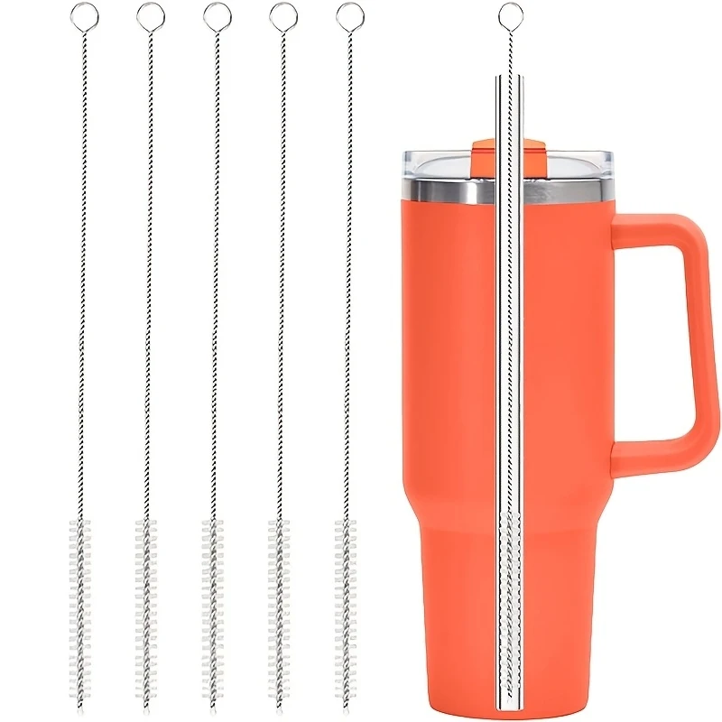 5 Sets Of Stanley Straw Cleaning Brushes, Reusable Ultra Long Straw Cleaner For Stanley Cups