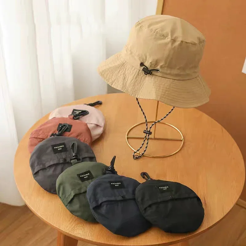 Quick Drying Fisherman Caps Women Men Summer Outdoor Beach Panama Hats Waterproof Camping Hiking Foldable Bob Bucket Sunhats