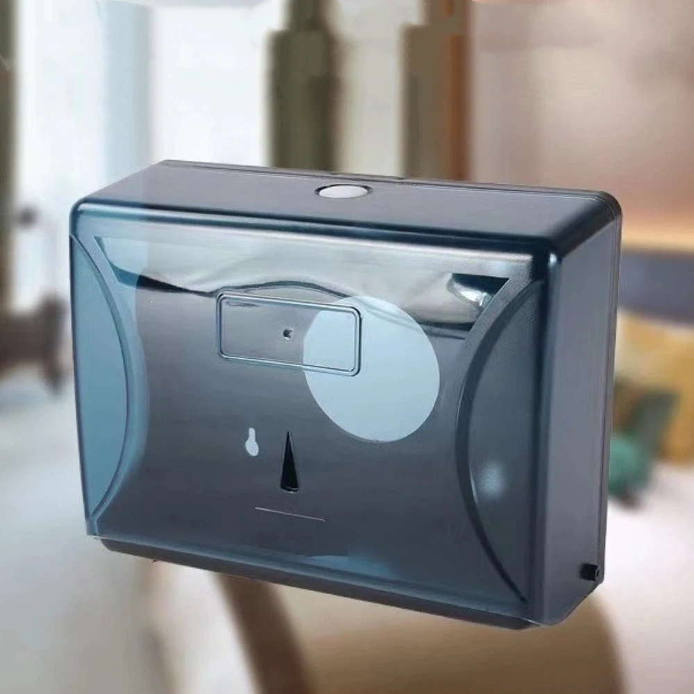Waterproof Wall-Mounted Tissue Dispenser Large Capacity Modern Design Paper Towel Storage Box Plastic Tissue Holder Bathroom - view 4