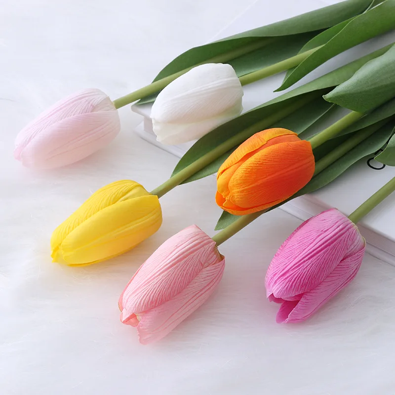 

Senior Tulip Flower Artificial Tulip Bouquet 1/10pcs PE Foam Fake Flower Wedding Decoration Home Garden Bouquet Decoration Gift