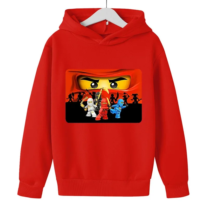 

Game Phantom Ninja Fall New Children's Cartoon Boys and Girls' Wear with Hoodie Cotton Long-sleeved Sweatshirt for Children