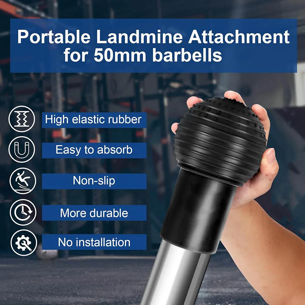 Langhantel-Landmine-Basishalter mit rutschfestem Griff für Ganzkörper-Workouts zu Hause, kompaktes Fitness-Trainingsgerät, 165 x 100 mm