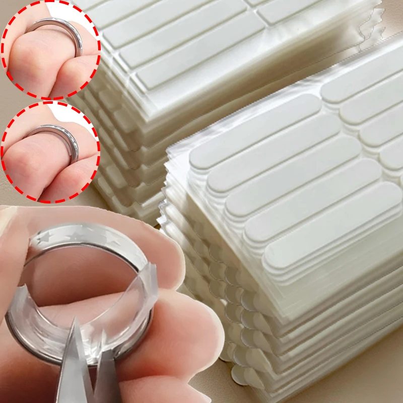 18pcs 2025 New Ring Size Adjuster Invisible Inner Sticker Single-sided Adhesive Anti Slip Shock-absorbing EVA Sponge Pad